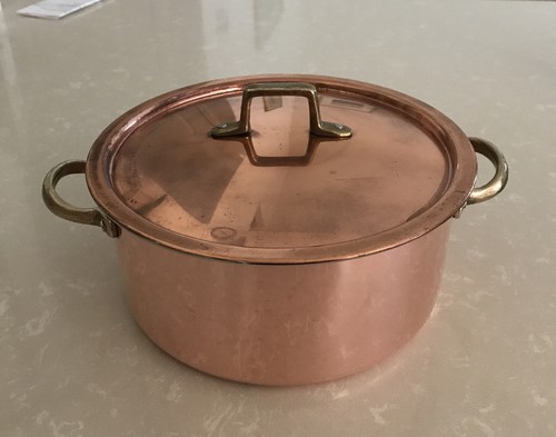Copper Casserole Pot with Lid