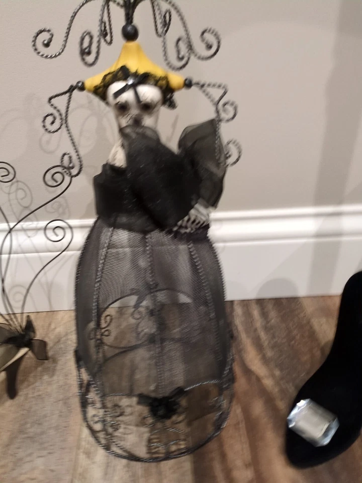 Expositor de joyas para collar/pulsera vintage temática elegante dama 3 piezas  Foto 2 de 4