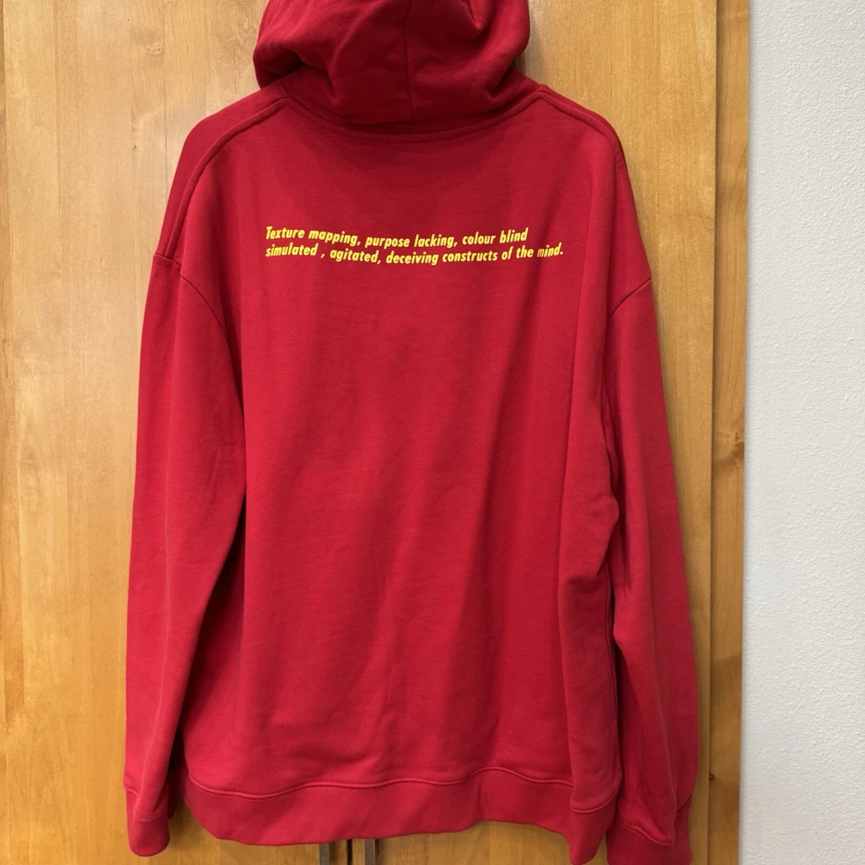 Sudadera con capucha roja Raf Simons FW22-23 Ghost Host Foto 2 de 4