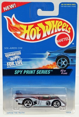 Hot Wheels Sol-Aire CX4 Spy Print Series - 16928 NRFP 1996 Dark Red SP3 1:64