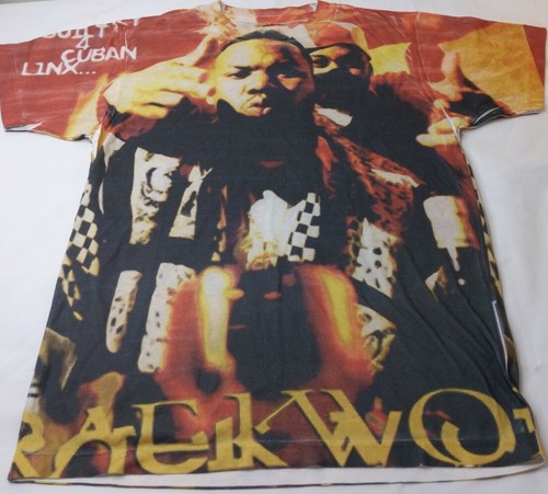 T-shirt stampa intera Wu Tang/Raekwon costruita per linx cubana taglia uomo S ottime condizioni - Foto 12 di 12