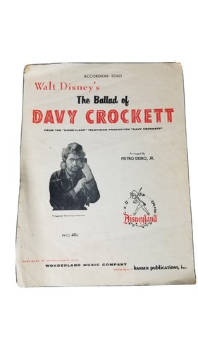 Ballade Of Davy Crockett Pietro Deiro Jr. Akkordeon Solo Noten Disney - Bild 1 von 2