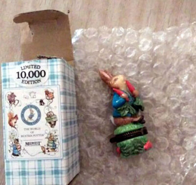 Beatrix Potter Peter Rabbit PHB Porcelain Hinge Box Midwest Cannon of Falls