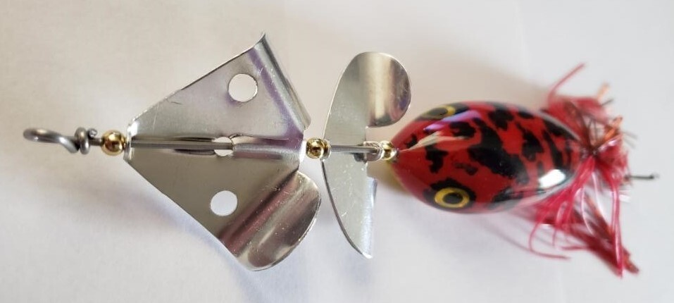 HANMADE DOUBLE BLADED BUZZBAIT. BASS, NORTHERN PIKE, MUSKIE/ MUSKY. - Image 4