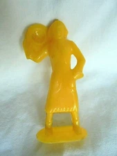 Vintage Hard Plastic Cowgirl Playset Toy Figure / Ajax? Archer? Beton? REL?