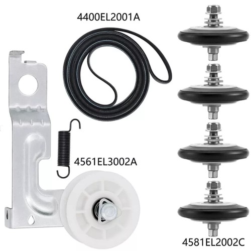 Drum Roller & Belt & Idler Repair Pulley For LG Kenmore Dryer Drum Maintenace - Picture 2 of 17