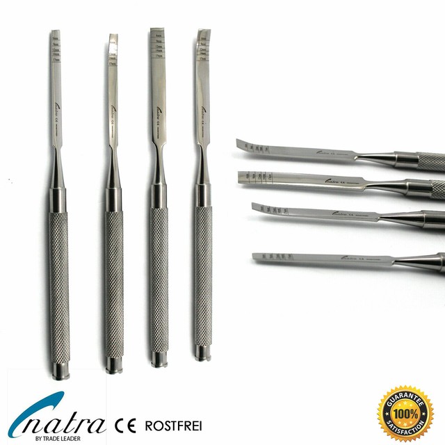 4 Dental Splitting Expanding Surgical Chisels Implat Bone Ridge Chisel Osteotome eBay