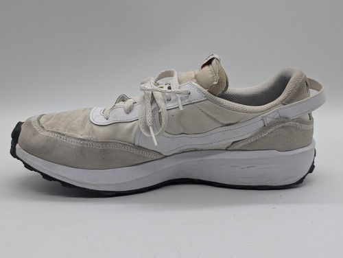 Scarpe da ginnastica Nike DH9522-101 da uomo taglia 10 bianche waffle debutto retrò scamosciate vintage - Foto 6 di 8