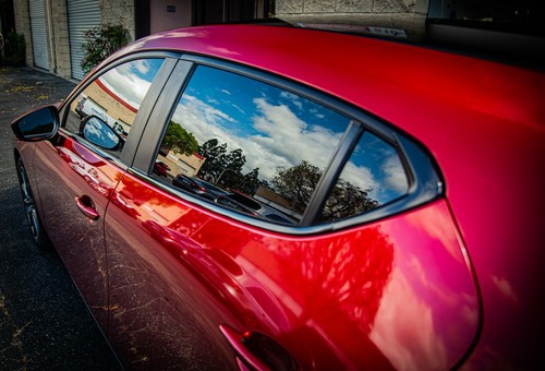 2019-2025 Mazda 3 Hatchback Chrome Delete Overlay (Matte Black) - Picture 6 of 7