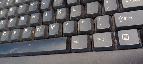 Teclado HP USB con cable modelo KU-1156, usado, probado y funcionando - Imagen 6 de 15