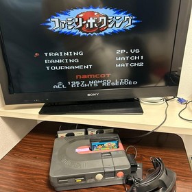 SHARP Twin Famicom Console System AN-500 Black [Maintained Belt Replaced]