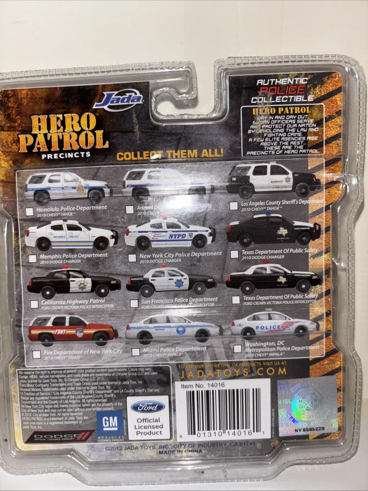 Jada 10 2010 Chevy Tahoe пожарный департамент Нью-Йорка FDNY герой патрульный автомобиль - Изображение 2 из 4