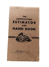Vintage Contractors Estimator Hand Book - Home Plan Book Co.