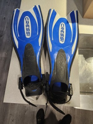 Cressi Frog Plus EBS Fins, Blue, L/XL