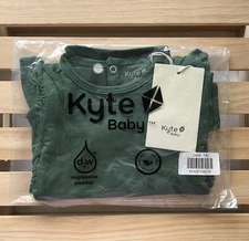 *NIB* Kyte Baby 3-6m Long Sleeve Twirl Bodysuit Dress In Forest Green Christmas