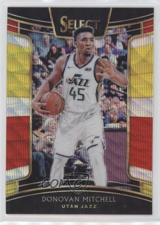 2018-19 Panini Select Concourse Tri-Color Prizm Donovan Mitchell #71 00br