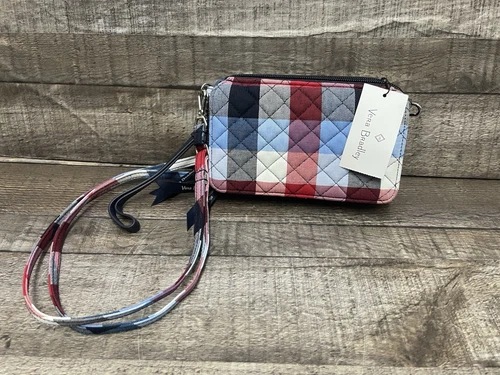 Vera Bradley ~ RFID All-in-One Crossbody/Wristlet ~ "Patriotic Plaid" ~ NWT