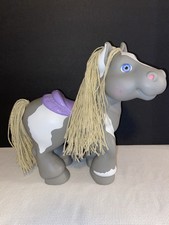 1992 Cabbage Patch Kids Pony Gray White Purpl...