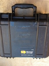 Pelican 1400 Hard Protector Case - Black - With Foam Waterproof Lockable Case .