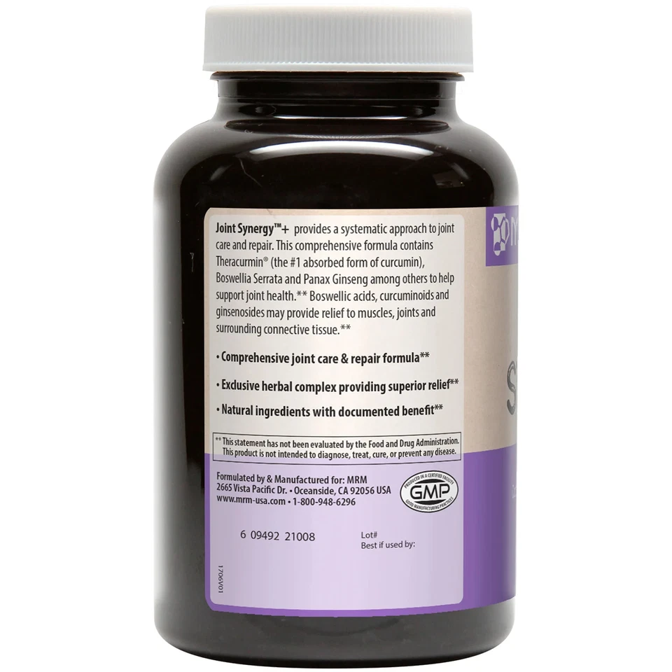 MRM Joint Synergy 120 Cápsulas GMP Calidad Asegurada Foto 3 de 3