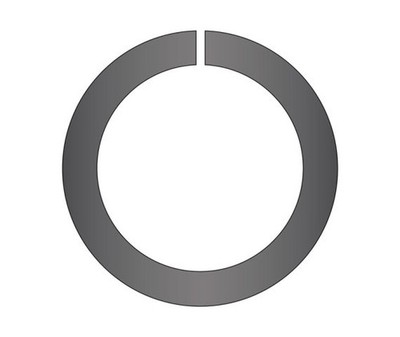 Round External Closed Retaining Ring 11/16 Spring Steel Phos (500 Pieces)