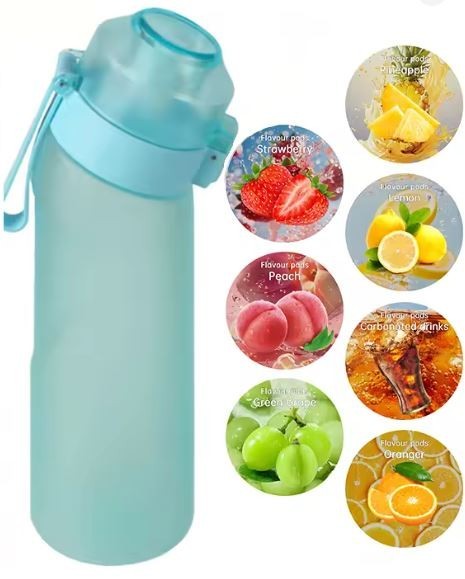 650Ml Air Up Water Bottle with 7 Fruit Fragrance Bottle Flavored Taste Pods Hot