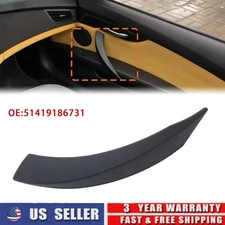 Black For BMW E89 Z4 2009-2016 Front Interior Door Pull Handle Cover 51419186731
