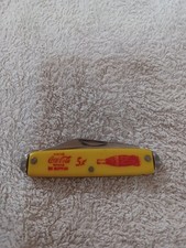 Vintage Coca Cola Coke 5 Cents in Bottles Advertising Pocket Knife