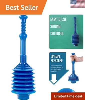 #ad Professional Bellows Accordion Toilet Plunger High Pressure Thrust Removes H... $32.00