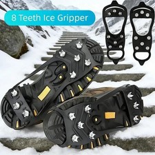 Ice Snow Anti Slip Spikes Grips Grippers Crampons Cleats For Hike Shoes Boot
