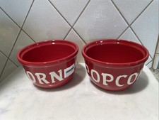 Espana Life Style Cerámica Palomitas Cuenco Mesa Ultd Excelente Noche de Cine Par