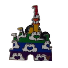Disney Trading Pin  174791    WDW - Rainbow - Castles - Hidden Disney 2025