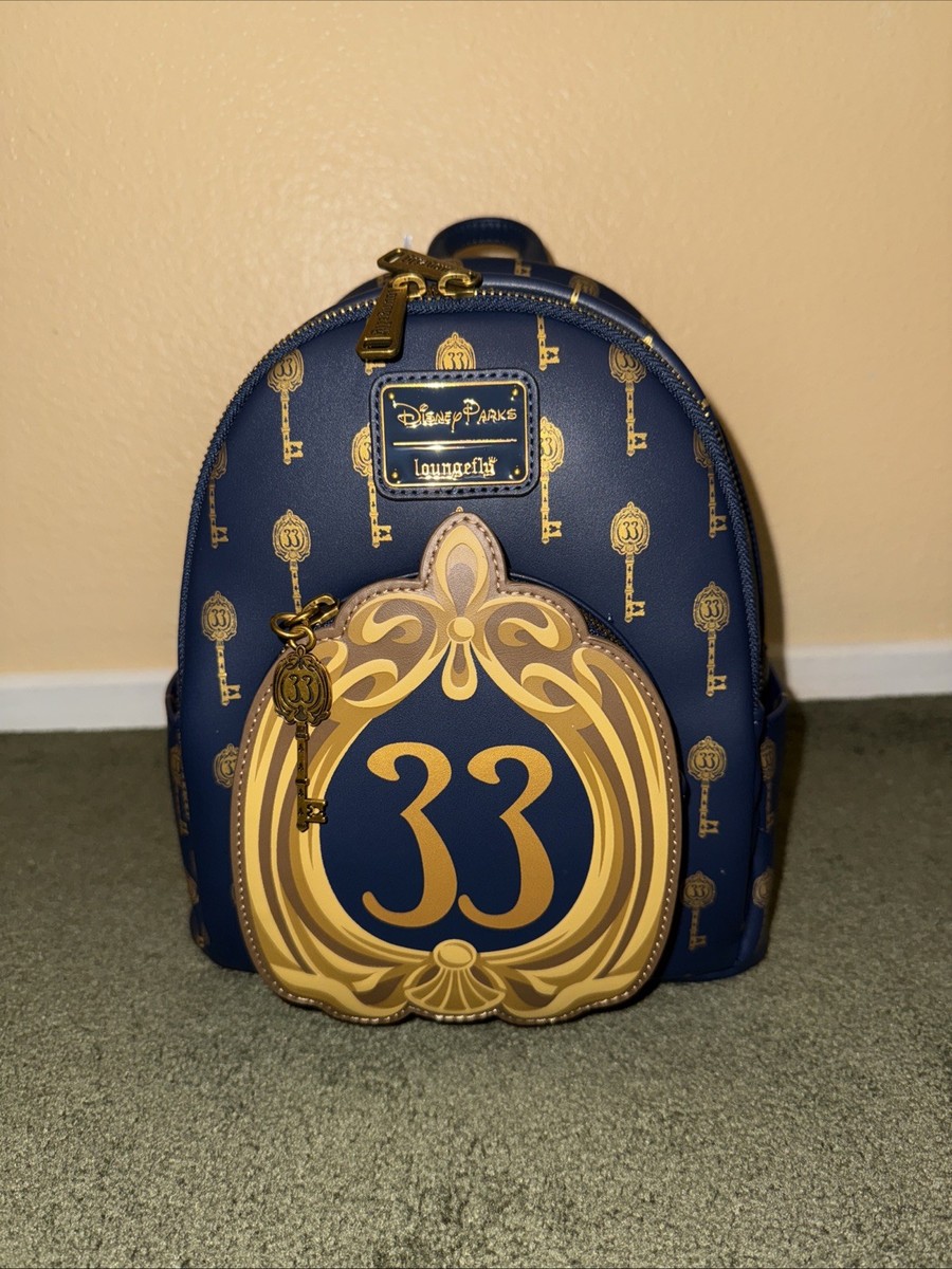 NWT Exclusive Club 33 Disneyland Loungefly Gold Key Backpack | eBay