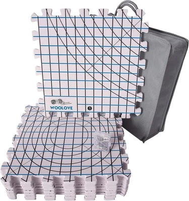 BRANDED Spannmatten mit Raster, Matten zum Spannen für Handarbeiten Stricken Häkeln S