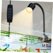 3W LED Aquarium Light - Clip-On Fish Tank Lamp - Full Spectrum - 3 Color Modes