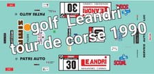 decals 1/43 Golf Leandri Tour De Corse 1990
