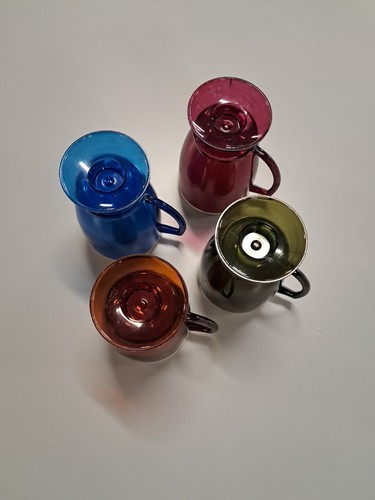 Set of 4 MELMAC STARBURST Design Handle, Pedestal, Plastic, insulated, 5-3/8" - Picture 7 of 8