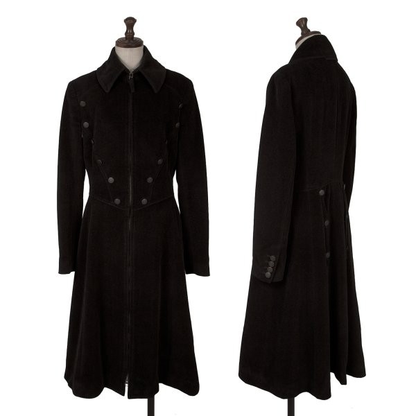 Jean Paul GAULTIER Angola Wool Melton Button Design Zip Coat Size