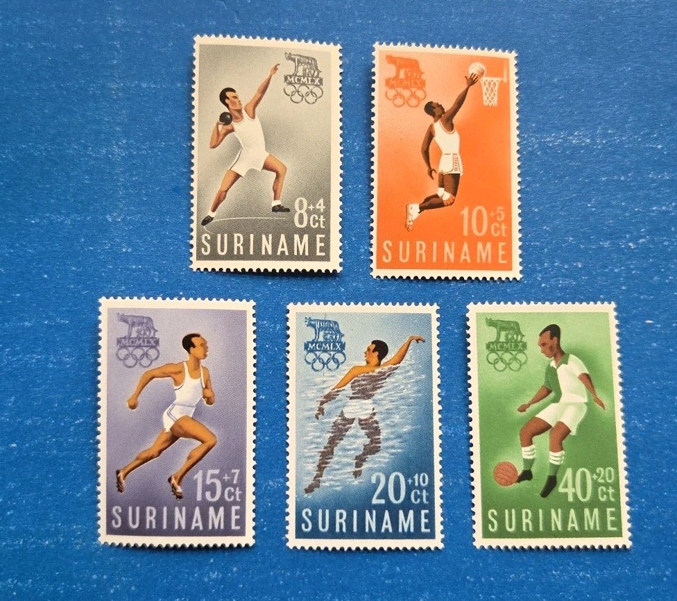 Surinam Stamps, Scott B75-B79 Complete Set MNH