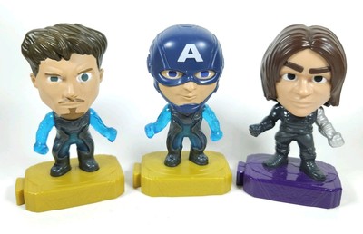 Marvel Avengers McDonalds Winter Solider Captain America and Tony Stark Light Up