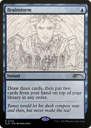 Brainstorm (0723) (Sketch Showcase) Foil Secret Lair Drop