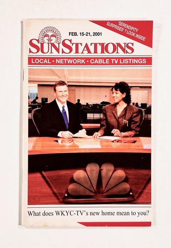 2001 Feb 15-21 SUNSTATIONS regional tv guide CLEVELAND AREA WKYC goes ...
