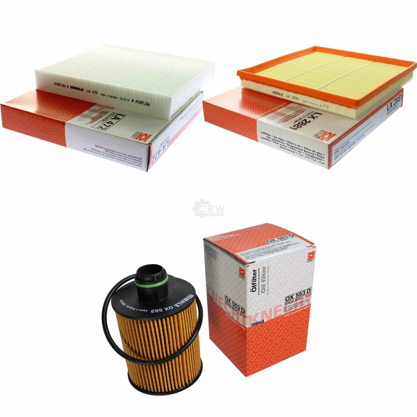 Mahle / Knecht Innenraumfilter LA 472 Luftfilter LX 2881 ÖLfilter OX 553D-image