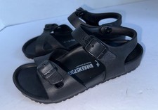 Kids Birkenstock MILANO EVA Black Girls Sandals Sz 1