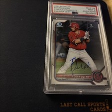 2022 BOWMAN CHROME PROSPECTS #BCP123 EDGAR QUERO Autograph Mint 9 Auto Auth.