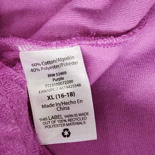 Time And Tru Shorts Womens XL (16-18) Purple French Terry Pull-On Summer Beach - Picture 4 of 10