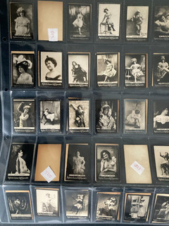 cigarette cards beauties 55 cards cards Ogden's 1900s