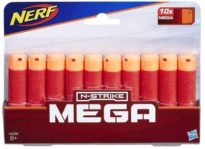 Nerf N-Strike MEGA 10x Darts Dart Nachfüllset Ersatzdarts Spielzeugdarts