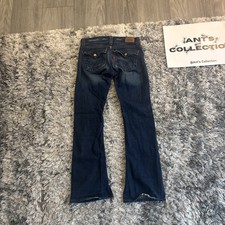 Vintage 00  s Levi  s Blue Denim Women  s Jeans Y2K Flared Size 7 M 31x30 HTF Rare