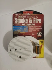 Vintage 1997 Kidde Nighthawk Smoke And Fire Alarm Open Package, Never Used.